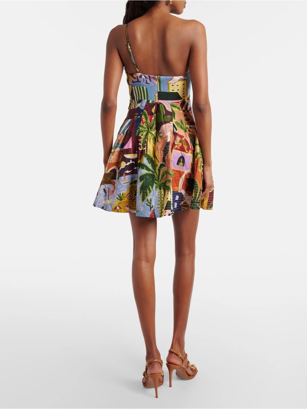TROPICAL PAINTING MINI DRESS - Picture 4 of 4